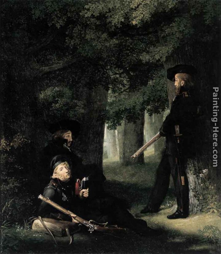 On Outpost Duty painting - Georg Friedrich Kersting On Outpost Duty art painting